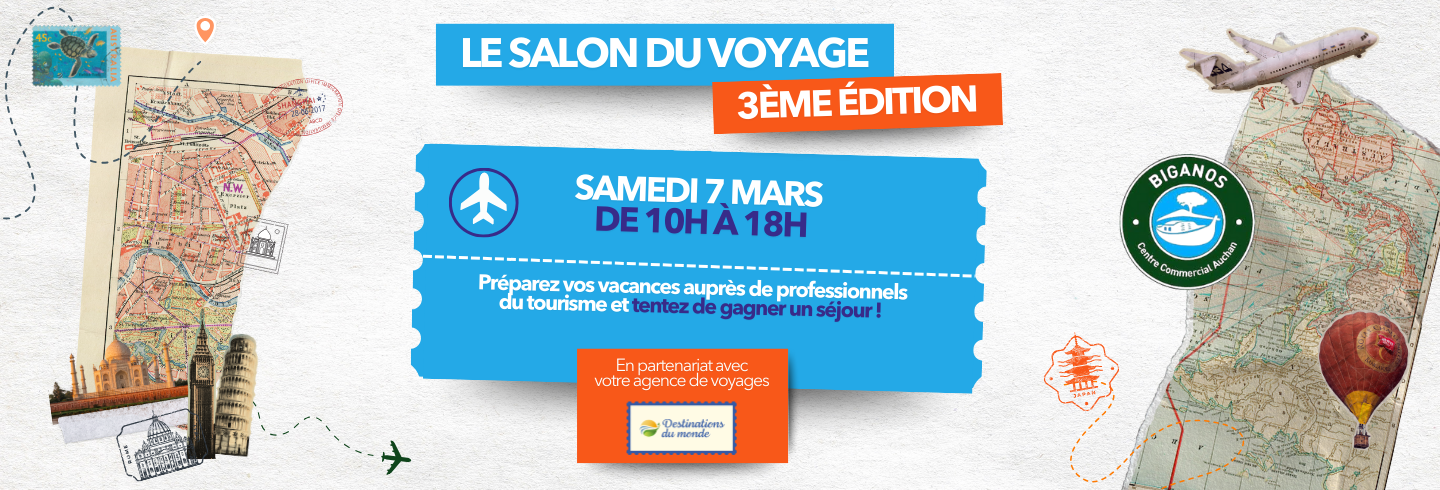 biganos; agence de voyage; destinations du monde; salon du voyage