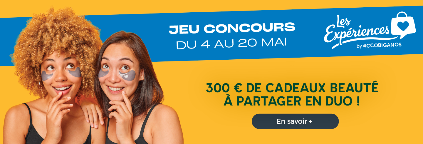 Auchan Biganos Expérience Beauté 300 € de cartes cadeaux