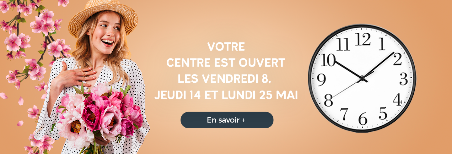 Horaires exceptionnels de mai Auchan Biganos