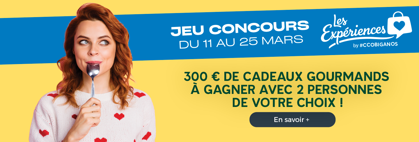 Auchan Biganos Expérience gourmande 300 € à gagner